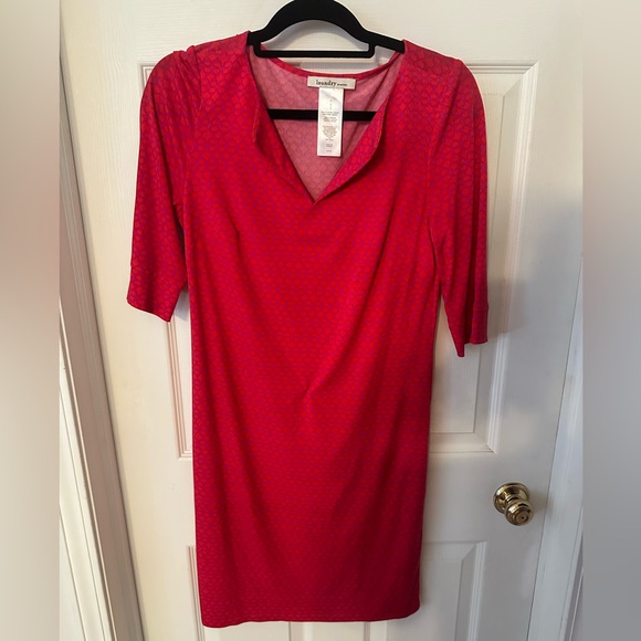 Laundry by Design Vibrant Pink 3/4 Sleeve Dress size 4 - Picture 1 of 3